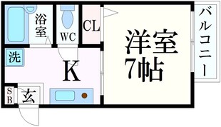 住吉駅 徒歩2分 2階の物件間取画像